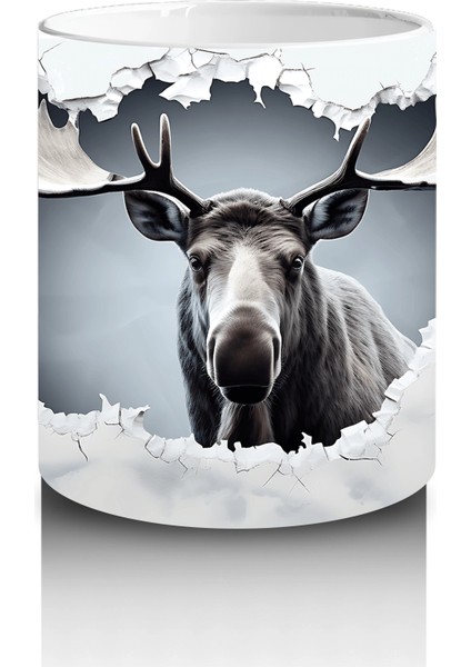 Bulutların Üzerinde Geyik Figürü – Baskılı Kupa modelleri