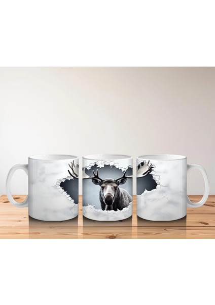 Bulutların Üzerinde Geyik Figürü – Baskılı Kupa indirimleri