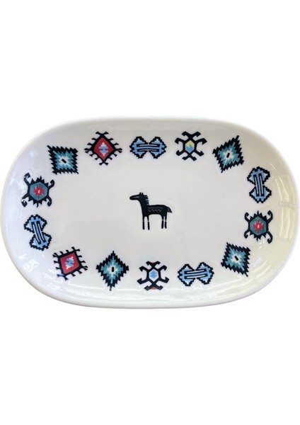 Porselen Hitit Oval Kayık Tabak Takımı 20X13CM 6 Parça TVL6OKYPRS1229 fırsatları