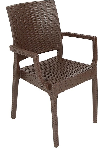 Elit Rattan Koltuk (2 Adet) KAHVERENGİ