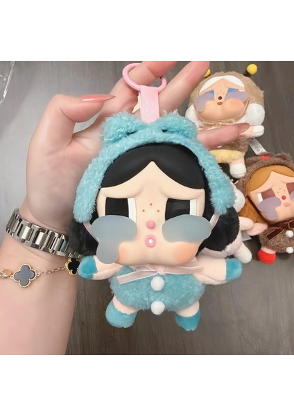 Crybaby Peluş Anahtar Animasyon Animasyon Karikatür Keychain Kawaii Sırt Çantası Dekorasyon Araba Anahtar Aksesuarları Erkek ve Kadın Hediyeler Renk: A (Yurt Dışından)
