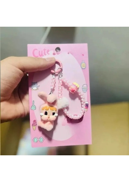 Kawaii Akıllı Crybaby × Uçan Küçük Polis Zinciri Backpack Kolye Inspeart Boncuklu Bilezik Aksesuarları Dekorasyon Anahtarlık Renk: 5 (Yurt Dışından)