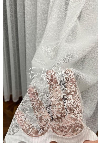 Kaliteli ve Şık Ütü Istemez Kırışmaz Uygun Fiyatlı Kum Örme Modeli 1/3 Sık Pileli Tül Perde