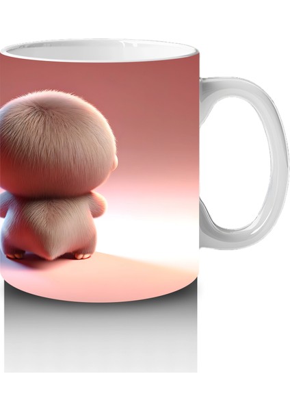 Tatlı Kız Maskotu ve Peluş Arkadan – Baskılı Kahve Kupası fırsatları