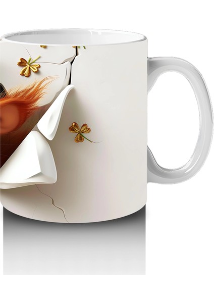 St. Patrick’s Temalı Sevimli Fare Karakteri - Baskılı Kahve Kupası fırsatları