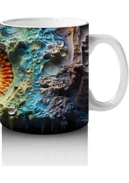 Renkli Taşlarla Çevrili Pembe Kelebek – Baskılı Kahve Kupası fırsatları