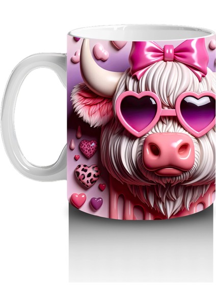 Kalpli Gözlük Takmış Sevimli Domuzcuklar – Baskılı Kahve Kupası fiyatları