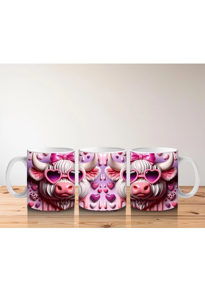 Kalpli Gözlük Takmış Sevimli Domuzcuklar – Baskılı Kahve Kupası indirimleri