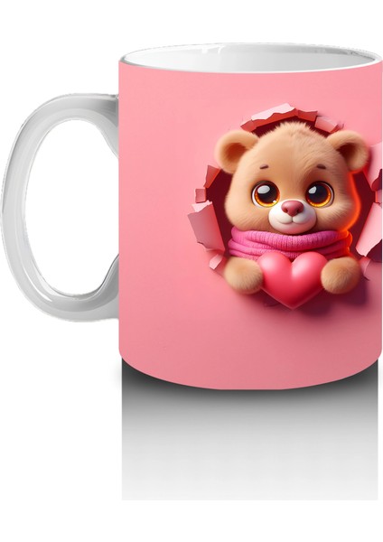 Sevimli Kalpli Karakterler Yan Yana – Baskılı Kahve Kupası fiyatları