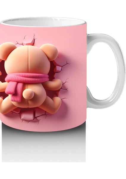 Sevimli Kalpli Karakterler Yan Yana – Baskılı Kahve Kupası fırsatları