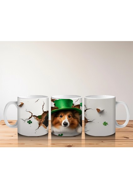 Şapkalı Köpek ve Bahar Yaprakları – Baskılı Kahve Kupası indirimleri