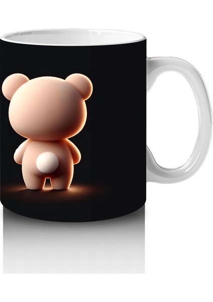 Pembe Kalpli Ayıcık ve Kız – Baskılı Kahve Kupası fırsatları