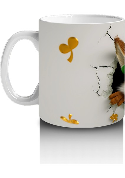 Şanslı Şapkalı Sevimli Tilki – Baskılı Kahve Kupası fiyatları