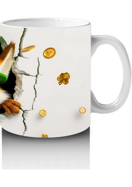 Şanslı Şapkalı Sevimli Tilki – Baskılı Kahve Kupası fırsatları