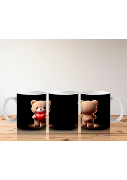 Kalpli Peluş Ayıcık Figürü – Baskılı Kahve Kupası indirimleri