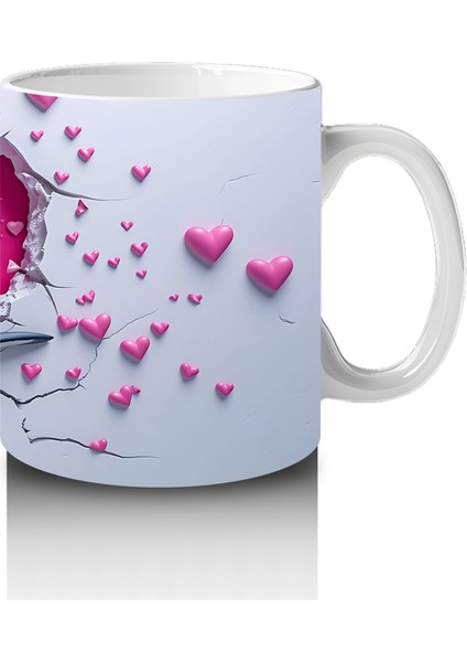 Kalpli Arka Planda Sevimli Köpekbalığı Figürü - Baskılı Kahve Kupası fırsatları