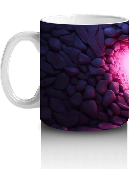 Pembe Işıklar Arasında Parlayan Kelebek – Baskılı Kahve Kupası fiyatları