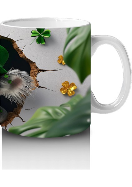 Yonca ve Yapraklarla Süslenmiş St. Patrick’s Koala - Baskılı Kahve Kupası fırsatları