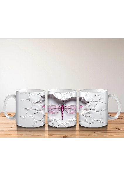 Çatlak Duvar Arasında Mor Kanatlı Yusufçuk – Baskılı Kahve Kupası indirimleri