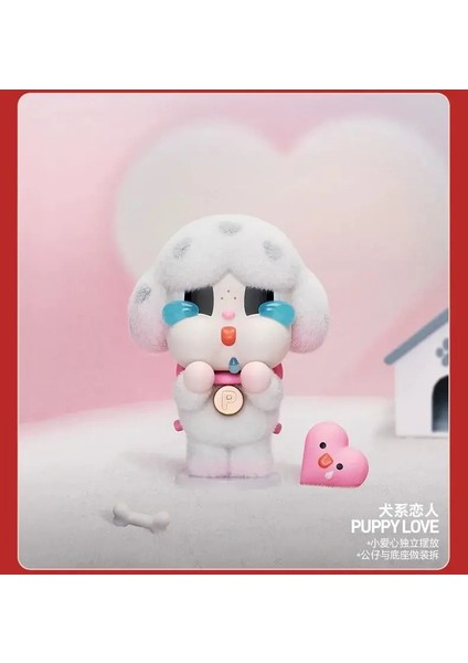 Otantik Popmart Bubble Mart Crybaby Aşk Tanrı's Gözyaşı Serisi Kutu Ağlayan Bebek Sevgililer Günü El Yapımı Kız Sevimli Hediye Renk: Köpek Yavru Aşk/boyut: Onay Onaylayın (Yurt Dışından)