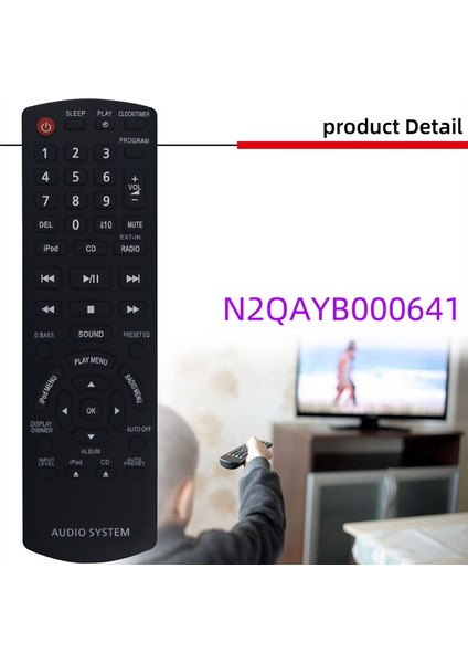 N2QAYB000641 Uzaktan Kumanda Panasonic Kompakt Stereo Sistemi SC-HC35 SCHC35 SC-HC35DB SCHC35DB Için Değiştirildi (Yurt Dışından) fiyatları