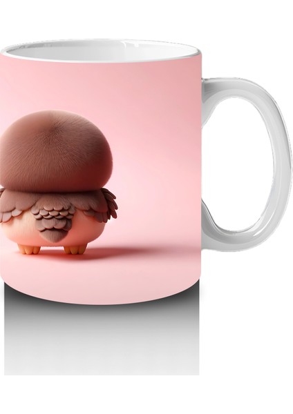 Sevimli Penguen ve Ayıcık Figürü – Baskılı Kahve Kupası fırsatları