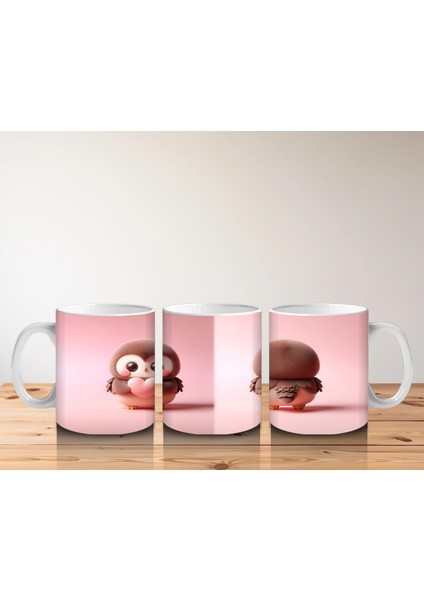 Sevimli Penguen ve Ayıcık Figürü – Baskılı Kahve Kupası indirimleri