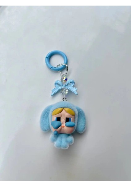 Kawaii Crybaby × Uçan Polis Anahtarlık Zinciri Sırt Çantası Kolye Araba Kilit Zincir Aksesuarları Dekoratif Süsler Kidscolor Için Hediyeler: E (Yurt Dışından)