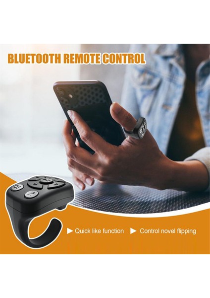 Kablosuz Bt Deklanşör Düğmesi Mini Parmak Ucu Halkası Uzaktan Kumanda Telefon Selfie Kontrol Cihazı Otomatik Zamanlayıcı (Yurt Dışından) modelleri