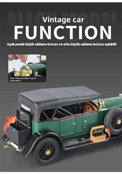 1:24 Phantom Nesil Klasik Otomobil Alaşımlı Araba Modeli (Yurt Dışından) modelleri
