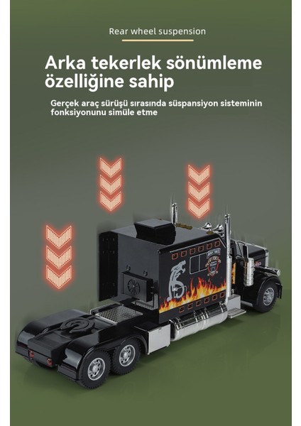 1:24 Bilt 389 Amerikan Römork Alaşımlı Araba Modeli (Yurt Dışından) modelleri