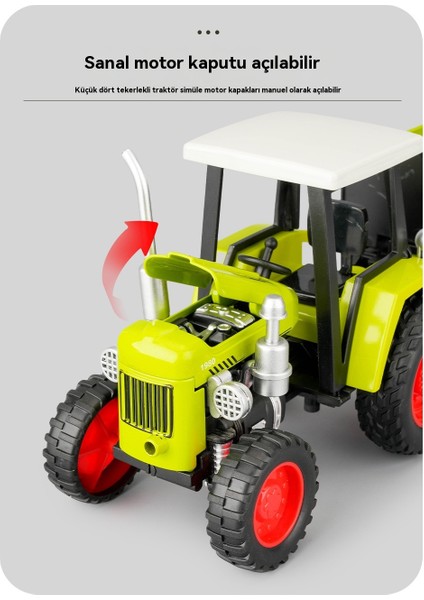 1:24 Retro Dört Tekerlekli Traktör Alaşım Model Araba (Yurt Dışından) modelleri