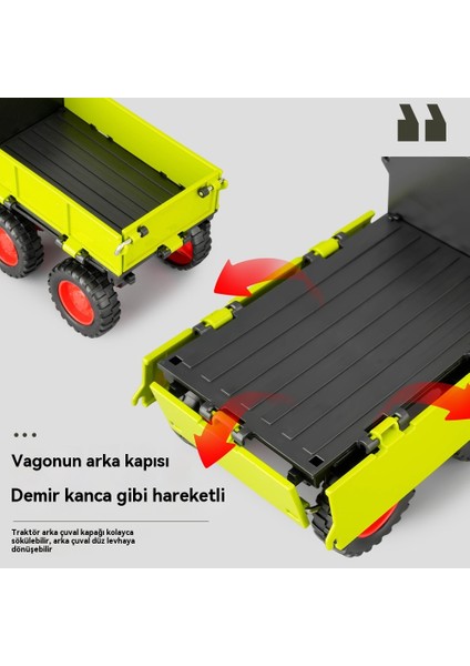 1:24 Retro Dört Tekerlekli Traktör Alaşım Model Araba (Yurt Dışından) fırsatları