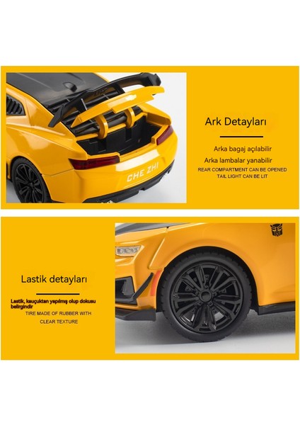 1:24 Chevrolet Camaro Alaşımlı Araba Modeli Bumble Serisi Araba Modeli Süsleri (Yurt Dışından) modelleri