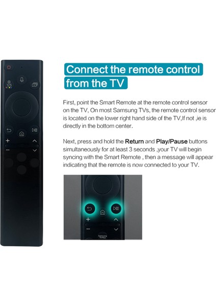BN59-01385B Samsung Akıllı Tv Için Yedek Güneş Enerjili Sesli Uzaktan Kumanda Neo QLED Crystal UHD Serisi ile Uyumlu (Yurt Dışından) modelleri