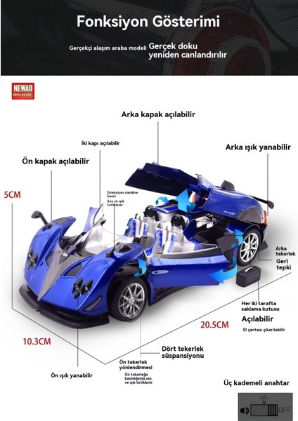 XA2416 Zong Kulesi Hp1/24 Ses ve Işık Alaşımı Araba Modeli Oyuncak (Yurt Dışından) modelleri