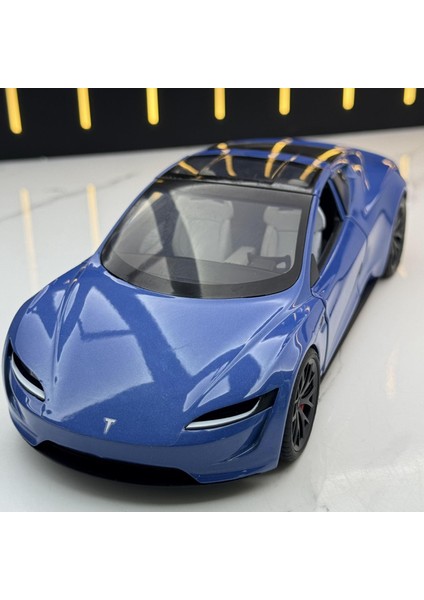 1:24 Tesla Roadster Ses ve Işık Oyuncak Araba Modelleri (Yurt Dışından) modelleri
