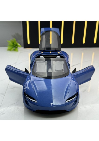 1:24 Tesla Roadster Ses ve Işık Oyuncak Araba Modelleri (Yurt Dışından) indirimleri