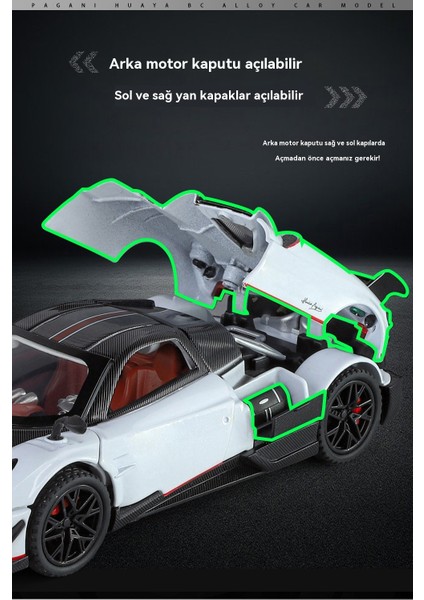 Hua Ya Bc1/32 Erkek Ses ve Işık Alaşımlı Araba Modeli Oyuncak (Yurt Dışından) fırsatları