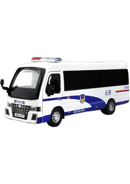 Ekmek Polis Arabası 1/32 Ses ve Işık Alaşımlı Araba Modeli Oyuncak (Yurt Dışından)