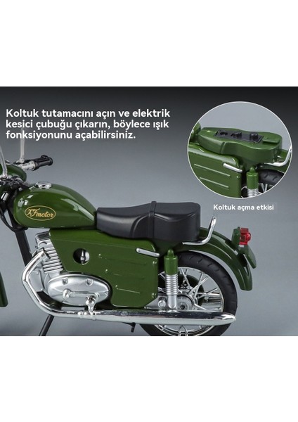 520 Motosiklet 1/10 Alaşım Araba Modeli Oyuncak (Yurt Dışından) modelleri