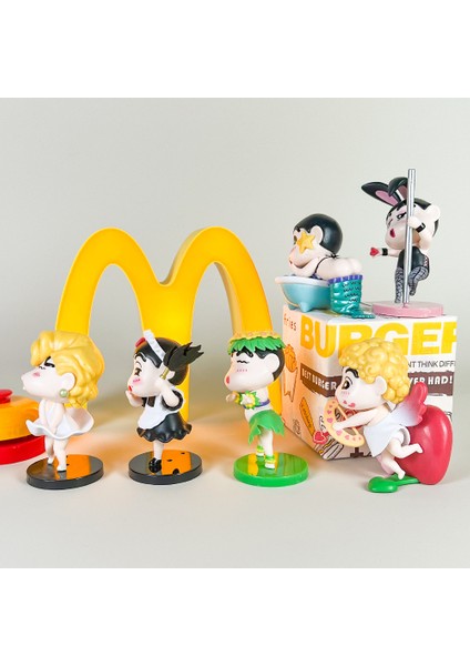 Crayon Shin-Chan Heykelcik Anime Bebek Dekorasyonu (Yurt Dışından) modelleri