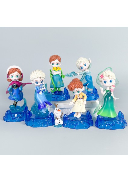 Frozen Anime Bebek Prenses Elsa Anna Çevresel Bebek Masaüstü Pasta Süsleri (Yurt Dışından)