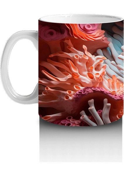 Mercanlar Arasında Yüzen Palyaço Balığı – Baskılı Kahve Kupası fiyatları