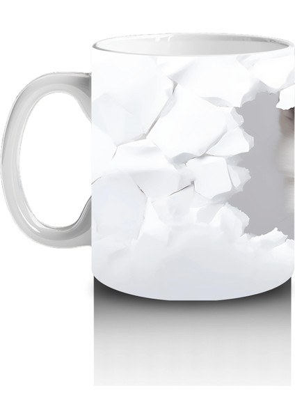 Beyaz Yapraklar Önünde Yavru Tilki– Baskılı Kahve Kupası fiyatları