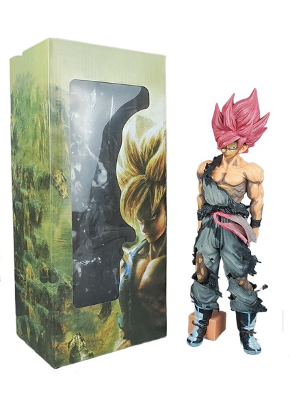 Yedi Dragon Ball Figürü Anime Savaş Hasarı Goku Manga Renkli Büyük Model Süsler (Yurt Dışından)