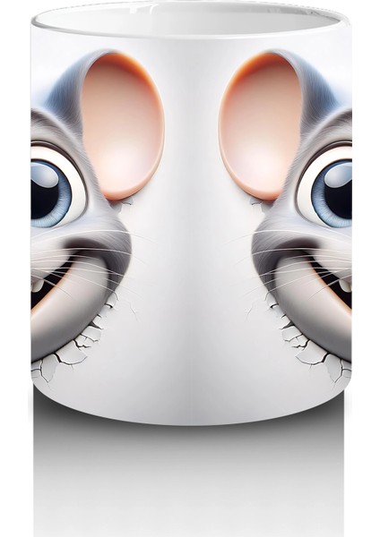 Gülen Fare Çifti – Baskılı Kahve Kupası modelleri