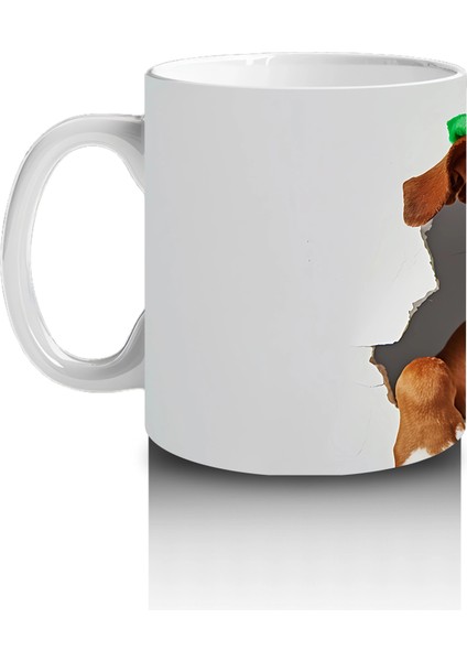 Yeşil Şapkalı Boksör – Baskılı Kahve Kupası fiyatları