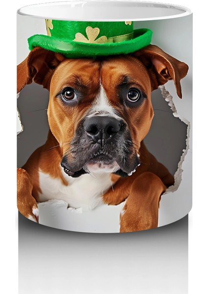 Yeşil Şapkalı Boksör – Baskılı Kahve Kupası modelleri