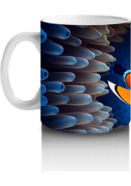 Dalgalar Arasında Yüzen Neşeli Balık – Baskılı Kahve Kupası fiyatları